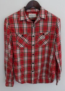 Denim & Supply Ralph Lauren Shirt Mens Small Red Plaid Button Up Long Sleeve - Picture 1 of 7