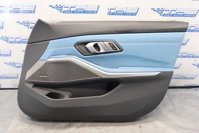 2021 BMW M3 COMPETIÇÃO G80 FABRICANTE DE EQUIPAMENTO ORIGINAL YAS MARINA COURO PASSAGEIRO PAINEL DA PORTA DA FRENTE - Imagem 1 de 4