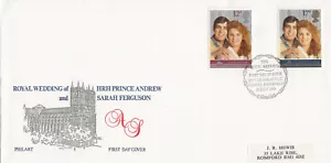 (62335) GB Philart FDC Fergie Royal Wedding Bureau 1986 - Picture 1 of 1