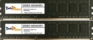 16GB (2X 8GB ) MEMORY RAM DDR3 PC3-12800U 1600MHz Unbuffered Desktop DIMM - Picture 1 of 3