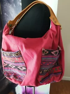 LUCKY BRAND Women's Boho Pattern Pockets Hobo Style Double Shoulder Strap Purse - Picture 1 of 12