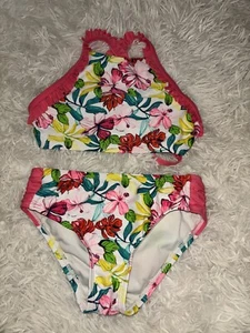 Tommy Bahama Girls Sz. 6 Floral Two Piece Bikini/ Tankini . Cute, Grt. Quality - Picture 1 of 9
