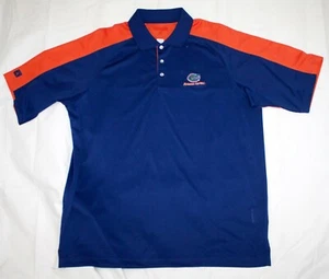 Antigua Herren Florida Alligatoren Kurzarm 100 % Polyester Poloshirt Größe Large - Bild 1 von 5