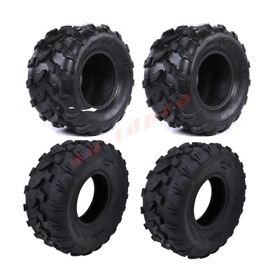 4pcs 8" Tyre Set Front 19x7-8 + Rear 18x9.5-8 Tyre Tires Fr 200cc 250cc ATV Quad - Image 1 of 4
