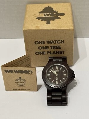WeWood All Natural Wooden Watch Born In Florence Italy Protect Environment - image 1 of 4