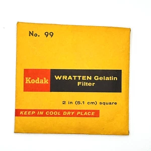NOS Wratten  Kodak No 99 Gelatin Filter 2x2 inch (5.1cm) - Picture 1 of 2