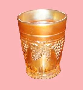 Antiker Northwoods Glas Traube und Kabel Ringelblume Becher mit N Signatur - Bild 1 von 10