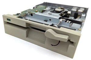 VTG Teac FD-55GFR 1.2MB 5.25" Floppy Disk Drive FDD Beige/Brown w/ Green LED - Picture 1 of 19