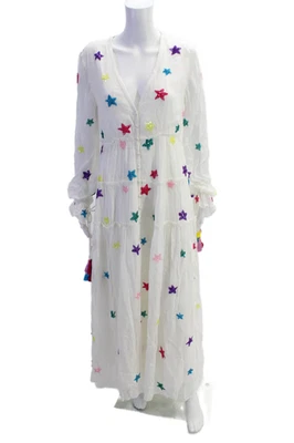 ROCOCO SAND Womens Stellar Long Dress - White Size L - Image 1 of 4