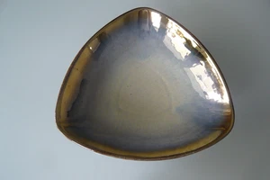 Art Deco Vintage Schale Obstschale von Bay Keramik Gold/Braun 25,5cm Durchmesser - Bild 1 von 4