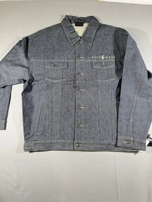 Rocawear Chaquetas para Hombre XL Gris Iridiscente Abotonable Foto 1 de 4