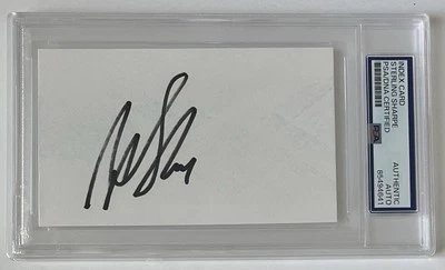 Sterling Sharpe Green Bay Packers HOF Signed Autographed Index Card - PSA/DNA - Image 1 of 3