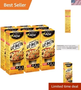 Schnellkochende 14 Unzen chinesische Lo Mein Nudeln - gentechnikfrei & kein MSG, 6er Pack - Bild 1 von 11