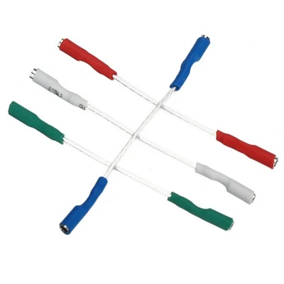 4Pcs 7N headshell wires OFC turntable leads phono cartridge cables replacement C - Image 1 of 4