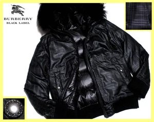 Men size M BURBERRY Black Label 4WAY Puffer Jacket Reversible Fur Nova Check - Picture 1 of 8