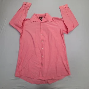 J. Ferrar Shirt Mens Large Pink Button Up Slim Fit Stretch Casual Comfort - Picture 1 of 6