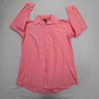 J. Ferrar Shirt Mens Large Pink Button Up Slim Fit Stretch Casual Comfort - Image 1 of 4
