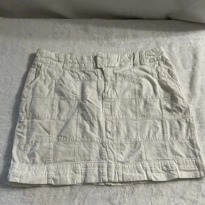 Minifalda Tommy Hilfiger Patchwork Mujer Talla: 10 Blanca Forrada Colegiala Hippie Foto 1 de 4