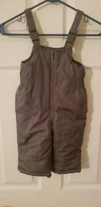 Carter's Gray Winter/Snow Bib Pants - size 12 months - Picture 1 of 3