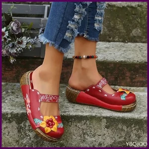 Damen Sommer Schuhe 2022 NEU Comfort Römer Plateau Sandalen Damen Blumen rutschfest - Bild 1 von 26