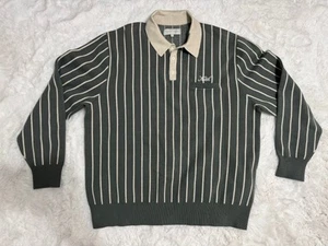 KITH HARMON RUGBY KRAGEN LANGARM PULLI POLO HERREN GRÖSSE LARGE - GRÜN - Bild 1 von 4