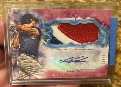 КАЙЛ ШВАРБЕР 🔥⚾КАК НОВЫЙ RPA #6/50📈2017 TOPPS INCEPTION IAP-KS РЕЛИКВИЯ С АВТОГРАФОМ ФИЛЛИСА - Изображение 1 из 4