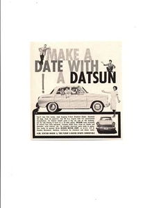 1961 DATSUN BLUEBIRD ~ ORIGINAL SMALLER PRINT AD - Picture 1 of 1