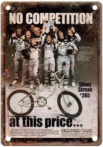 Old School BMX 1982 DIAMONDBACK Vintage Magazine Ad Reproduction Metal Sign B949 - Picture 1 of 1