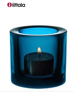 Iittala KIVI Marimmeko Turquoise 60 mm/2.36in Votive candle holder Discontinued - Picture 1 of 11