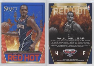 2013-14 Panini Select Red Hot Blue Prizm /49 Paul Millsap #15