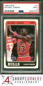 1988 Fleer #17 Michael Jordan Bulls Hof PSA 9 - Bild 1 von 4