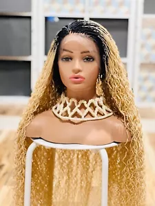 Braided wig: beautiful Handmade braided wig, water wave made on a full lacewig. - Picture 1 of 11