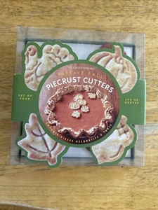 Williams Sonoma Thanksgiving Autunno Piecrust Set Tagliapasta Nuovo con scatola Ghianda di Tacchino - Foto 1 di 1