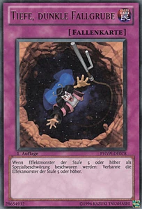 YU-GI-OH, TIEFE, DUNKLE FALLGRUBE, R, PHSW-DE078, 1. Auflage, TOP - Bild 1 von 1