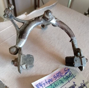 BOTTECCHIA SPORT MARCA DELANTERA ACERO VINTAGE PINZA DE FRENO FRENO FRENO BICI ANTICO - Imagen 1 de 3