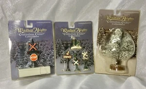 Windham Heights Kopfsteinpflaster Ecken Zubehör Zug Schilder Baum Neu in Verpackung - Bild 1 von 5