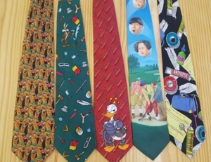 Novelty Neck Ties - Cartoon Novelty Design Dress Ties - Picture 1 of 12