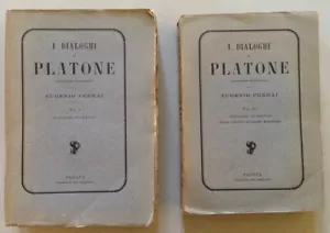 Eugenio Ferrai I Dialoghi di Platone Volumi 1 e 3 Tip. del Seminario Padova 1873 - Foto 1 di 3