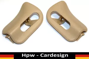 Mercedes R129 Kappen Abdeckung Sonnenblende Set R + L Campignon mit Struktur - Picture 1 of 5