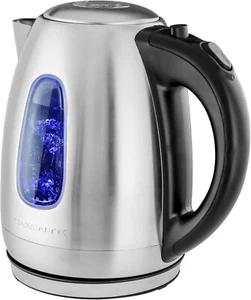 Electric Kettle Stainless Steel Instant Water Boiler 1.7 Liter Cordless Tea - Picture 1 of 8