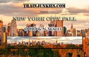 TrainJunkies New York Fall Model Railroad Backdrop - Picture 1 of 6