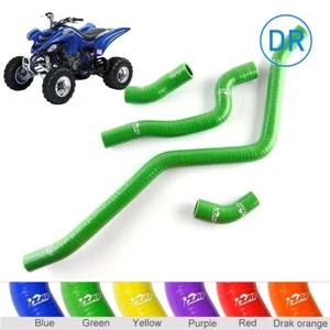 For 2001-2005 02 03 04 Yamaha Raptor 660R YFM660R Silicone Radiator Hose Green - Picture 1 of 8