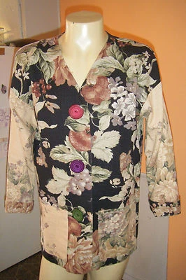 Blazer para mujer SAN ANTONIO ROSE floral TAPIZ TALLA M Texas S A Rose Foto 1 de 4