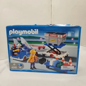 PLAYMOBIL AIRPORT CARGO CREW 2006 FIGURE PLAYSET # 4315 BRAND NEW IN BOX RARE! - Picture 1 of 10