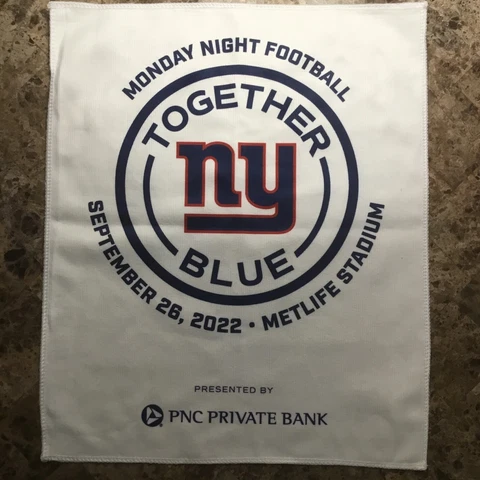 NEW YORK GIANTS Rally Towel - 9/26/22 vs Dallas Cowboys (Monday Night Football) Cover