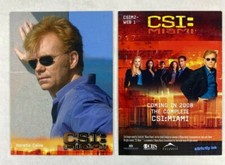 CHEAP PROMO CARD: CSI MIAMI THE COMPLETE (Strictly Ink 2008) #CSIM2- WEB 1