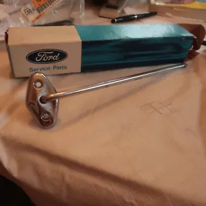 NOS 1985 1986 Ford Mustang Visor Support Chrome Rod Arm Bracket E5ZZ-6104144-A - Picture 1 of 2