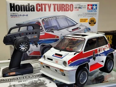 Use Tamiya RC 1/10 Honda City Turbo WR02 Chassis HPI 2.4GHz + ESC +LED Light Kit - Image 1 of 4