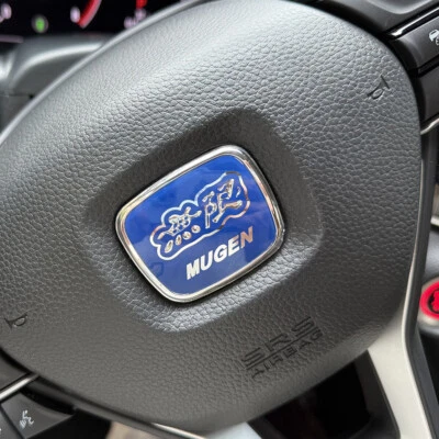 Blue JDM Steering Wheel Emblem For Honda Odyssey MPV Accord V6 2008-2025 Badge — 第 1/4 张图片