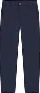Boys School Uniform Twill Khaki Pants, Flat Front Elasticized Waistband 12S size - Picture 1 of 3